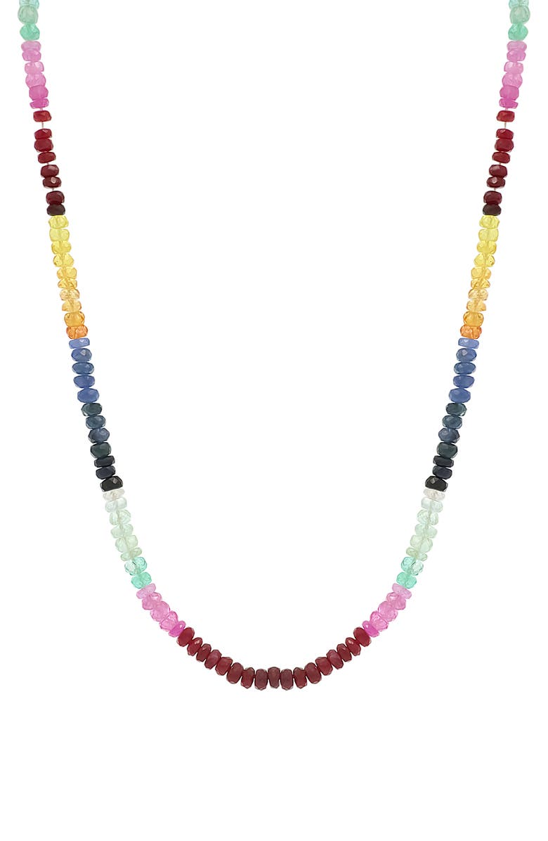 Bony Levy El Mar Sapphire Beaded Necklace, Main, color,