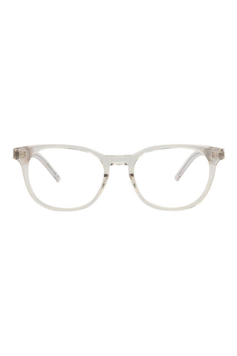 52mm Round Optical Frames, Main, color, BEIGE BEIGE TRANSPARENT