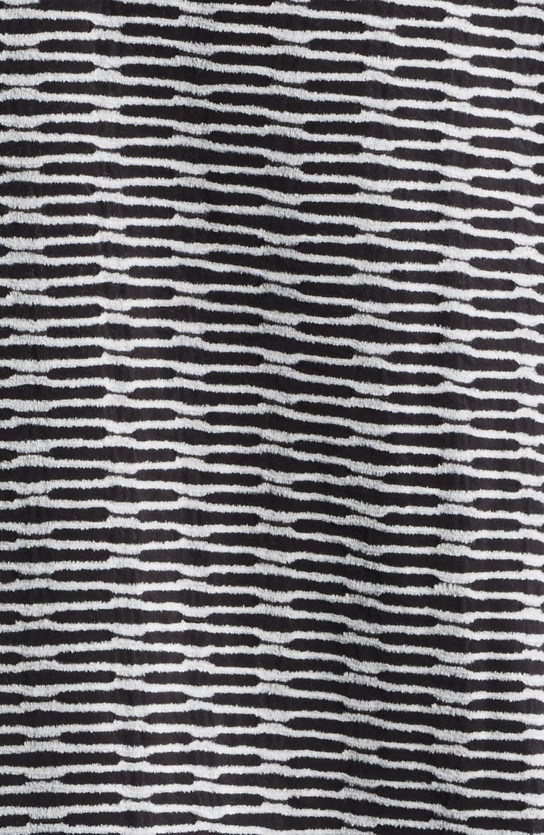 RIZORT Elijah Geo Pattern Chenille Button-Up Shirt, Alternate, color, Black