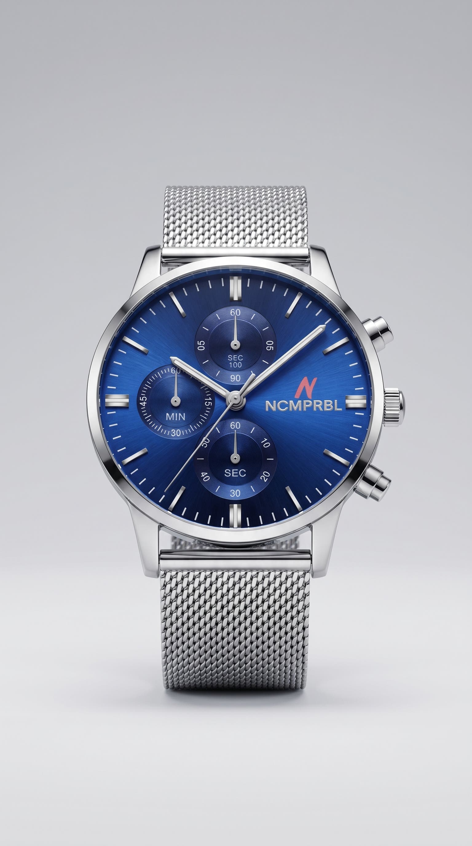 selected Hushed Silver/Navy Blue