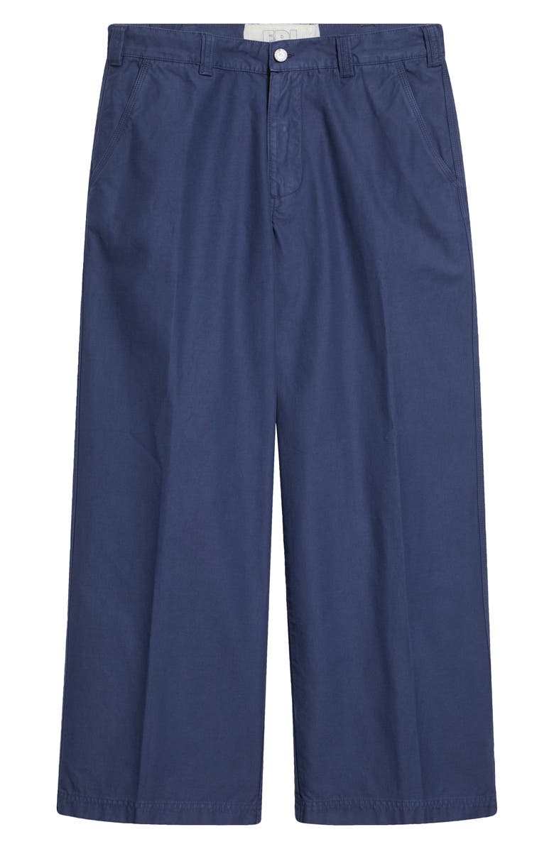 ERL Gender Inclusive Crop Chinos, Alternate, color, Blue