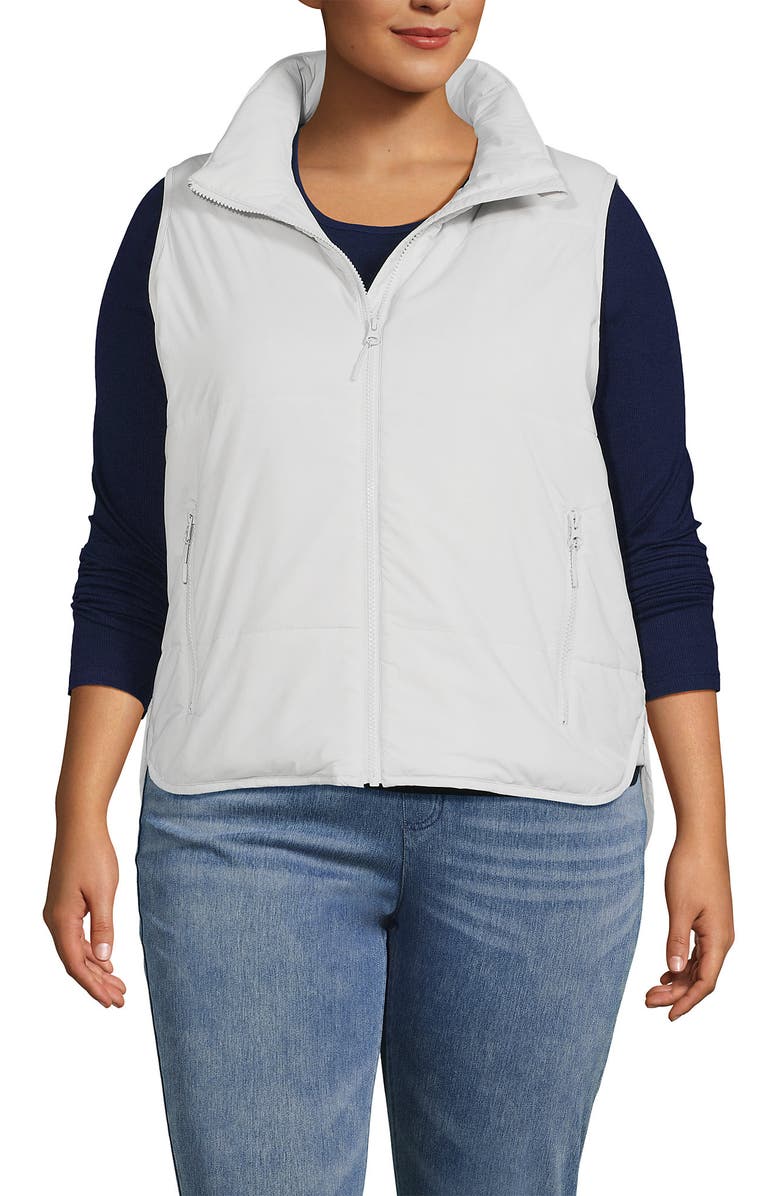 Lands' End WanderFree Insulated Vest, Main, color, Light Mist