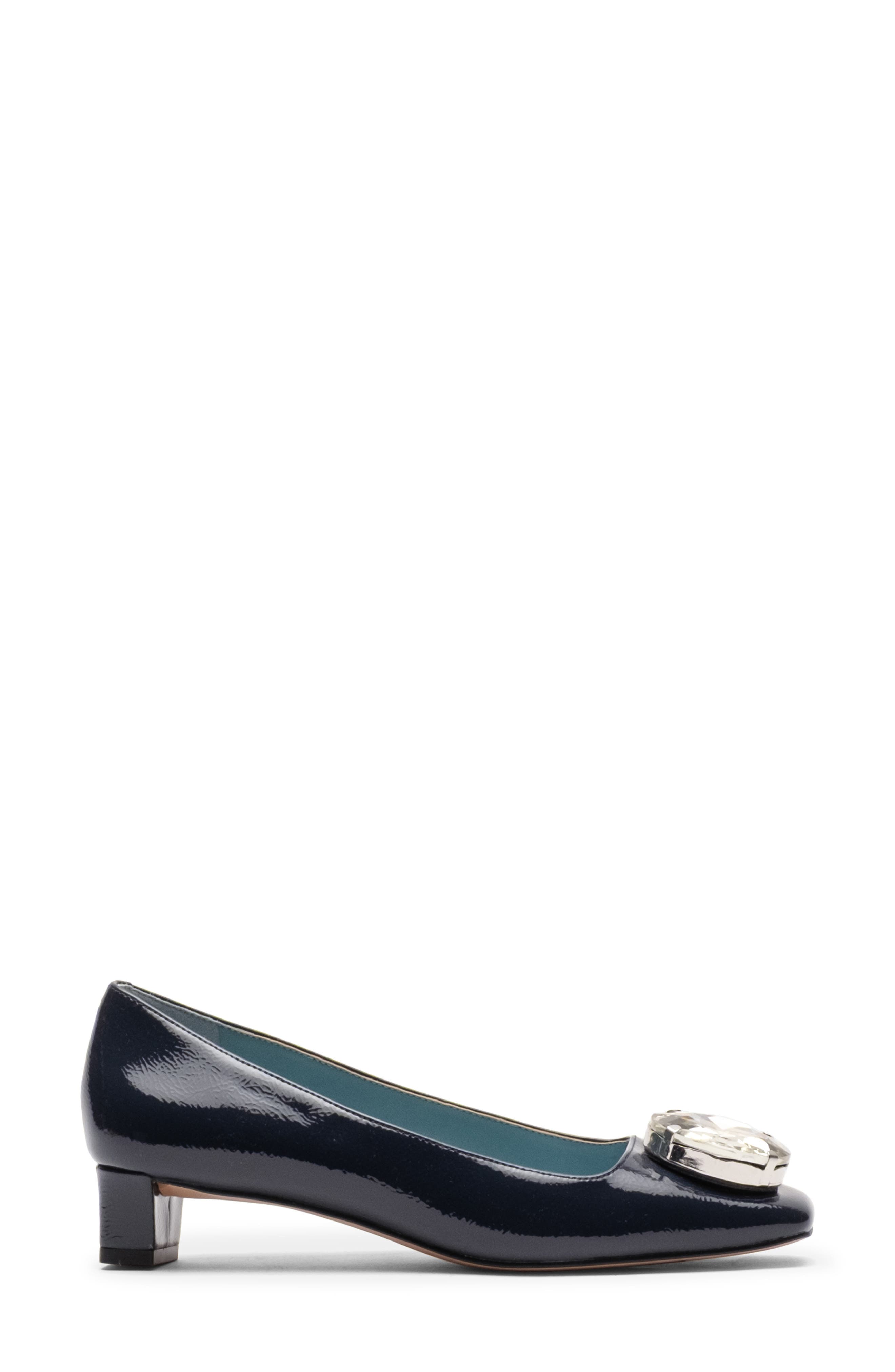 Mary Embellished Square Toe Pump, Alternate, color, NAVY