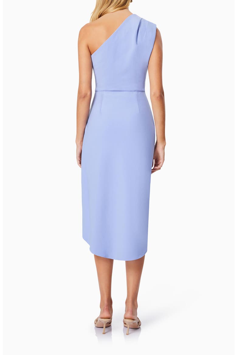 Xara One-Shoulder Asymmetric Crepe Cocktail Dress, Alternate, color, CORNFLOWER CREPE