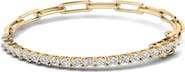 Everlee Oval Half Tennis Paperclip Bracelet Lab Diamond in 14K Gold