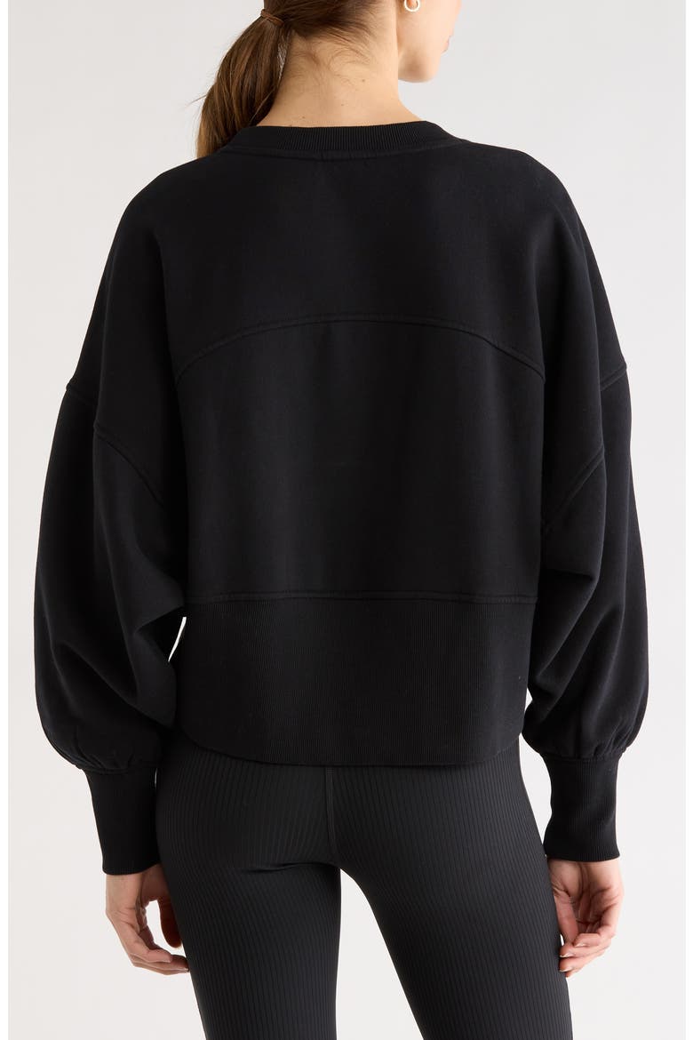 Cloud Fleece Relaxed Sweatshirt, Alternate, color, BLACK