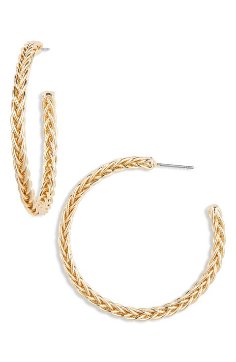 Criscross Hoop Earrings