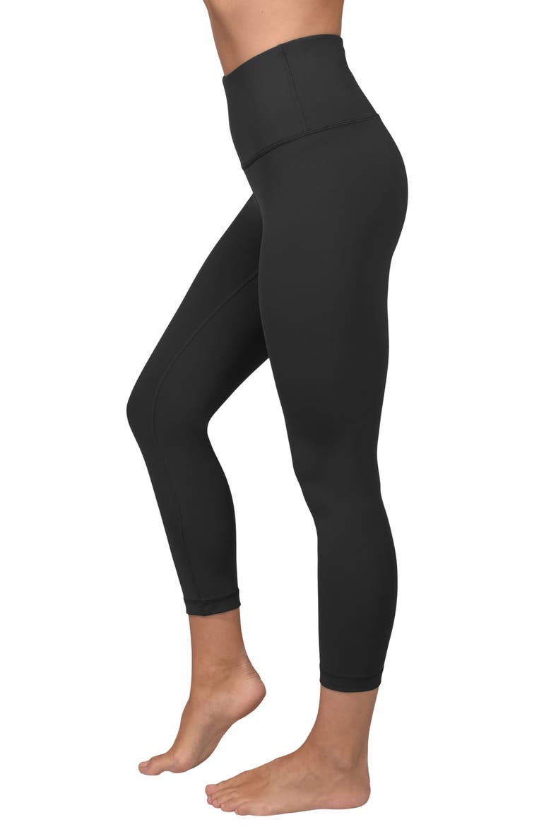 Missy Interlink High Waist Capri Leggings, Alternate, color, BLACK