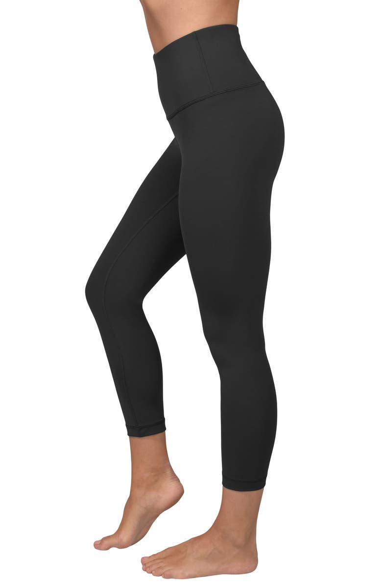 90 DEGREE BY REFLEX Missy Interlink High Waist Capri Leggings, Alternate, color, 