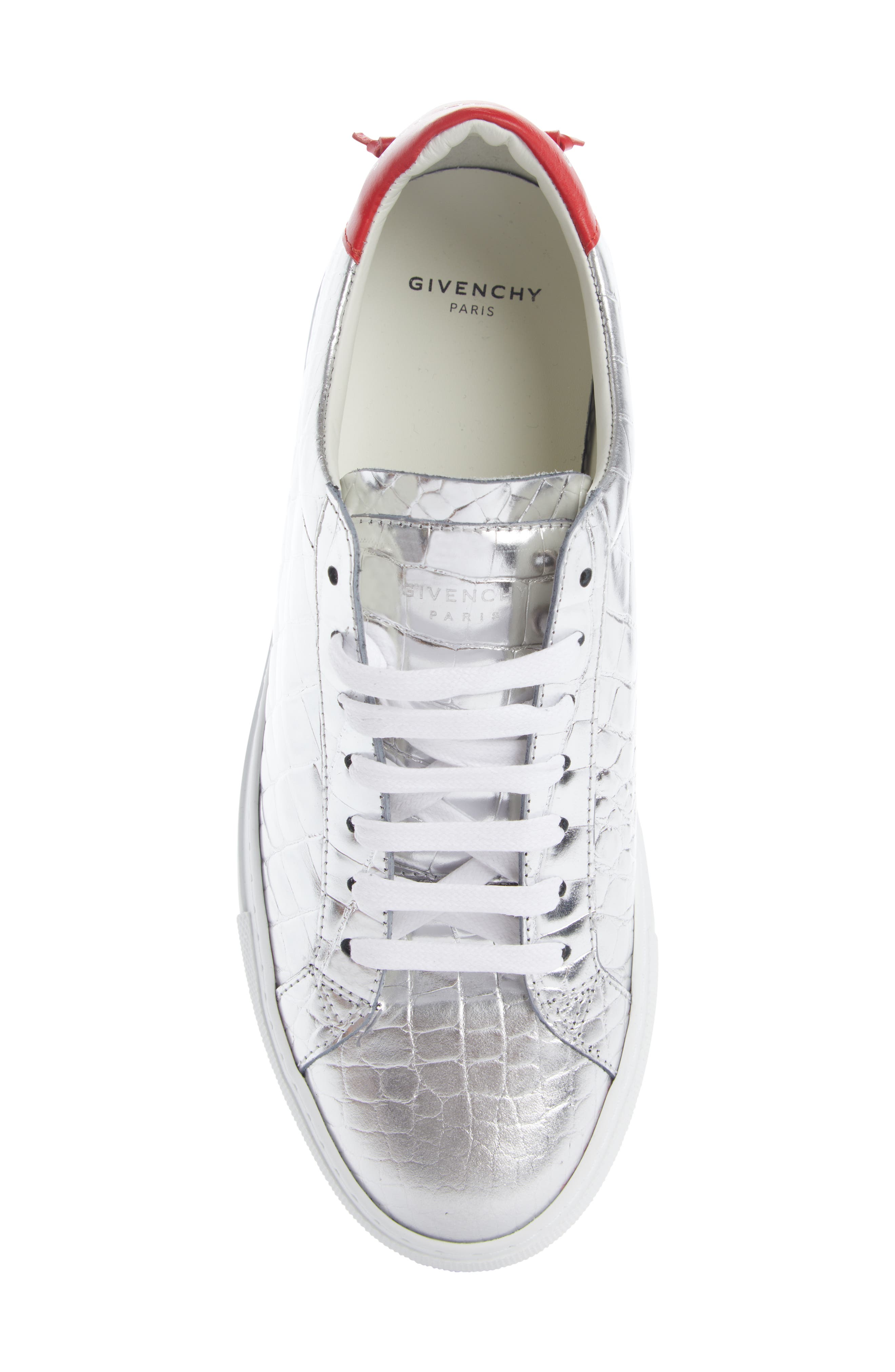 Urban Street Metallic Croc Embossed Sneaker, Alternate, color, RED/ GREY