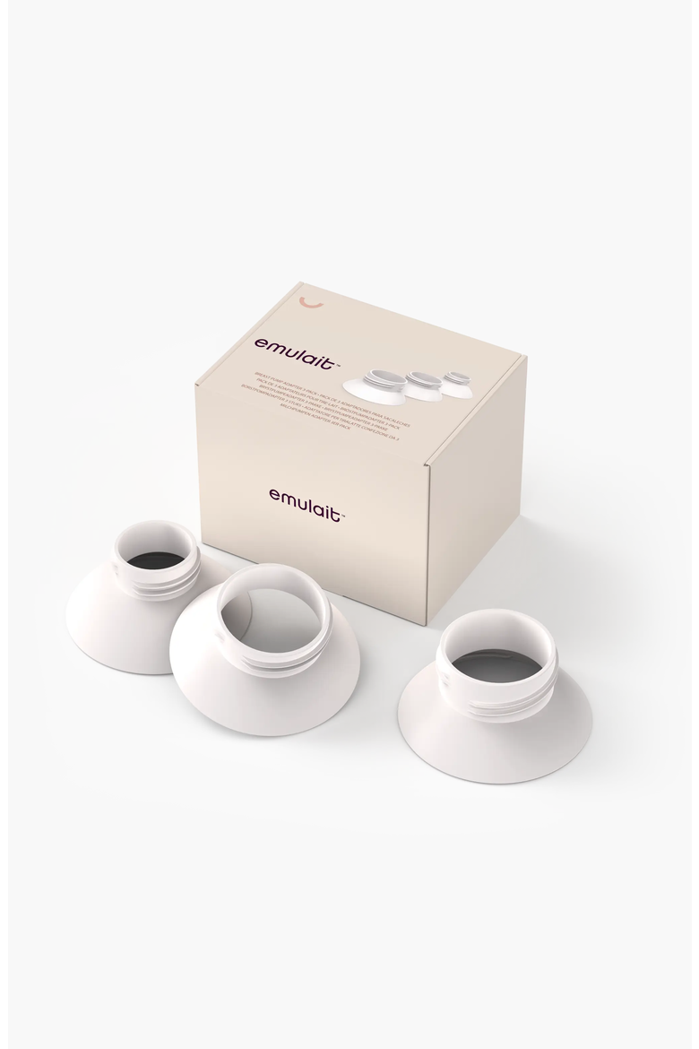 3-Pack Breast Pump Adapter, Alternate, color, White