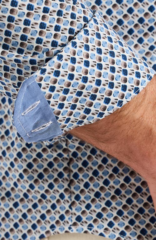 Robert Graham Cooper Geo Stretch Cotton Button-up Shirt In Multi
