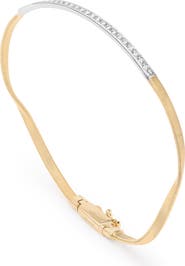 Marco Bicego Marrakech 18K Yellow Gold Bracelet with Diamond Bar Marrakech 18K Yellow Gold Bangle with Diamond Bar