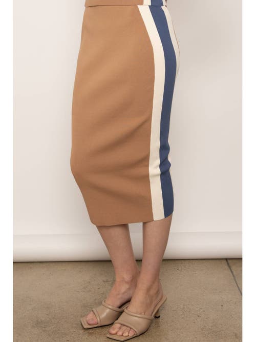 CENTRAL PARK WEST CENTRAL PARK WEST HARLOW BODYCON VARSITY SKIRT 