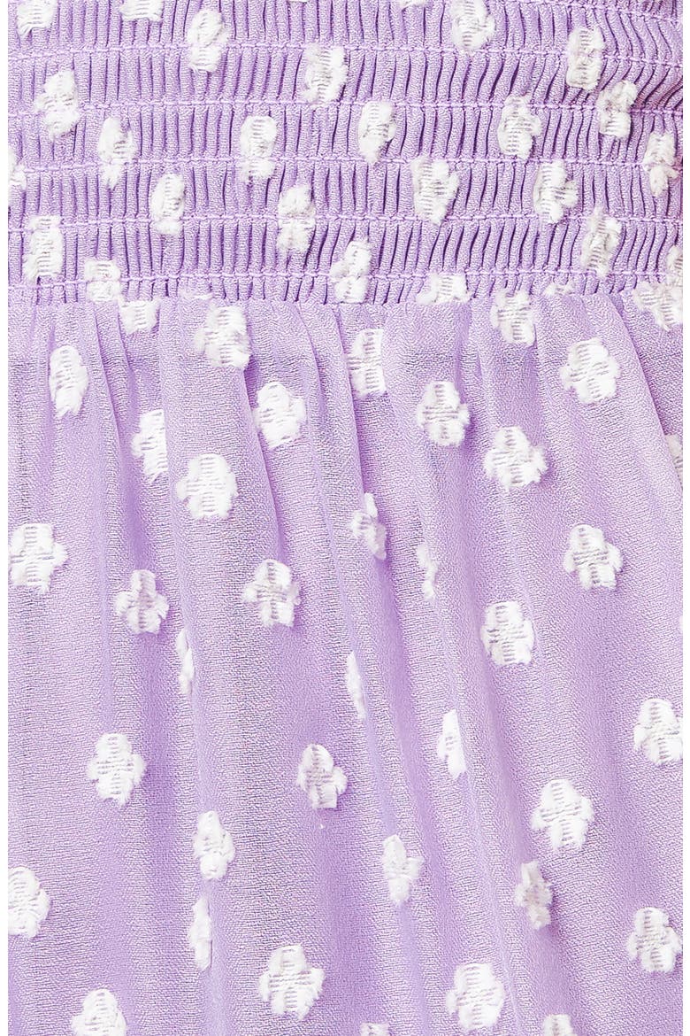 Textured Frilly Sleeve Minidress, Alternate, color, LAVENDER