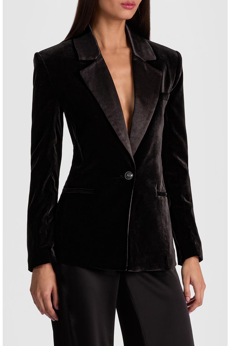 Slim Fit Blazer, Alternate, color, BLACK