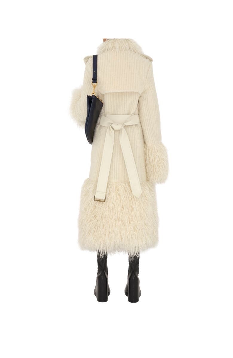 Burberry Long Corduroy Trench Coat, Alternate, color, 