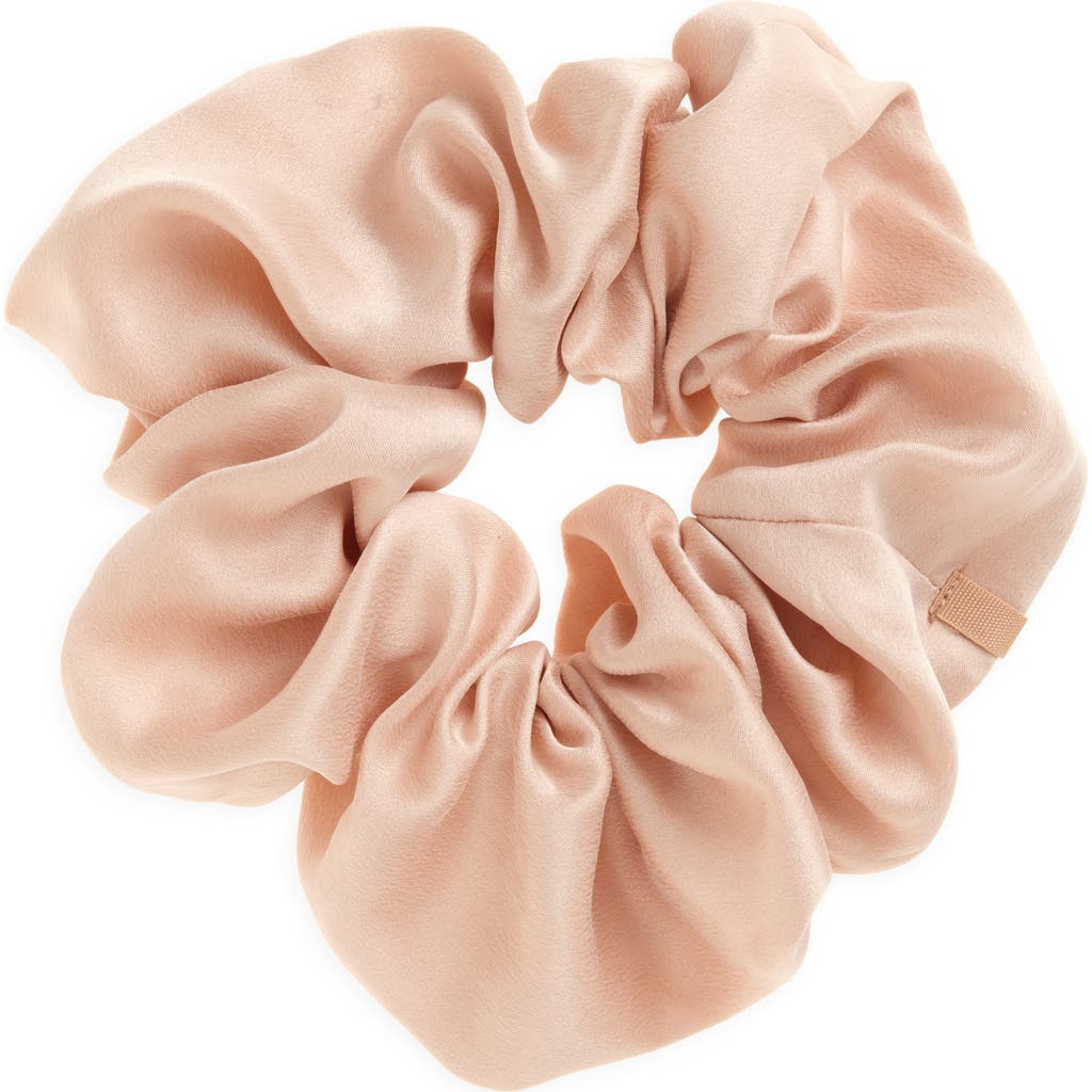 Lunya Washable Silk Classic Scrunchie In Delicate Pink