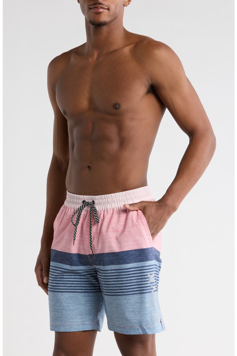 Ombré Volley Swim Shorts, Main, color, PK89 LOLLIPOP