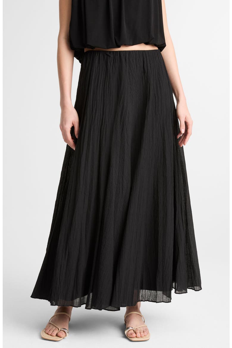 Sleeveless Bubble Hem Top, Alternate, color, BLACK