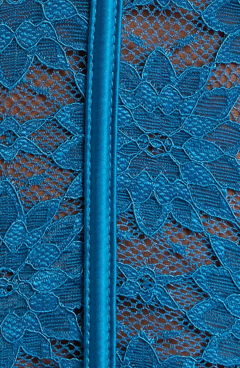 Hauty Sun Kissed Underwire Bustier & G-String Set, Alternate, color, Blue