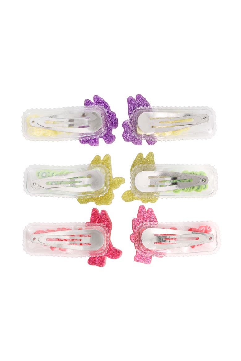 Hair Clip 6-Piece Set - Snap Back Shaker Hair Clips, Bluey Accessories, Alternate, color, Multicolored