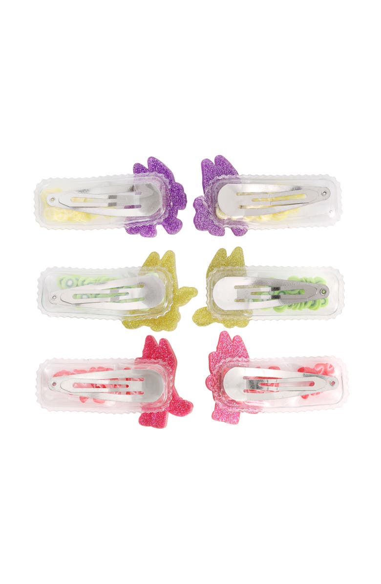 BLUEY Hair Clip 6-Piece Set - Snap Back Shaker Hair Clips, Bluey Accessories, Alternate, color, Multicolored