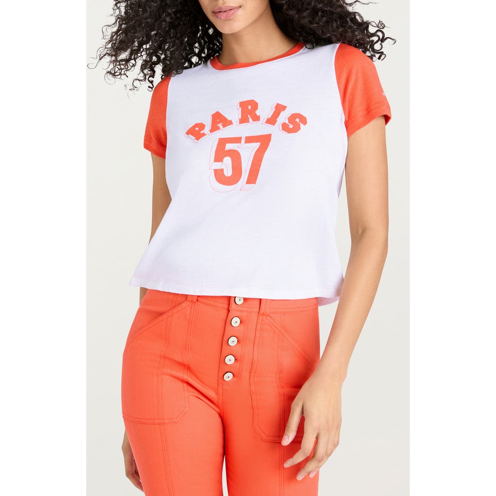 CINQ À SEPT CINQ À SEPT PARIS SHRUNKEN RINGER T-SHIRT