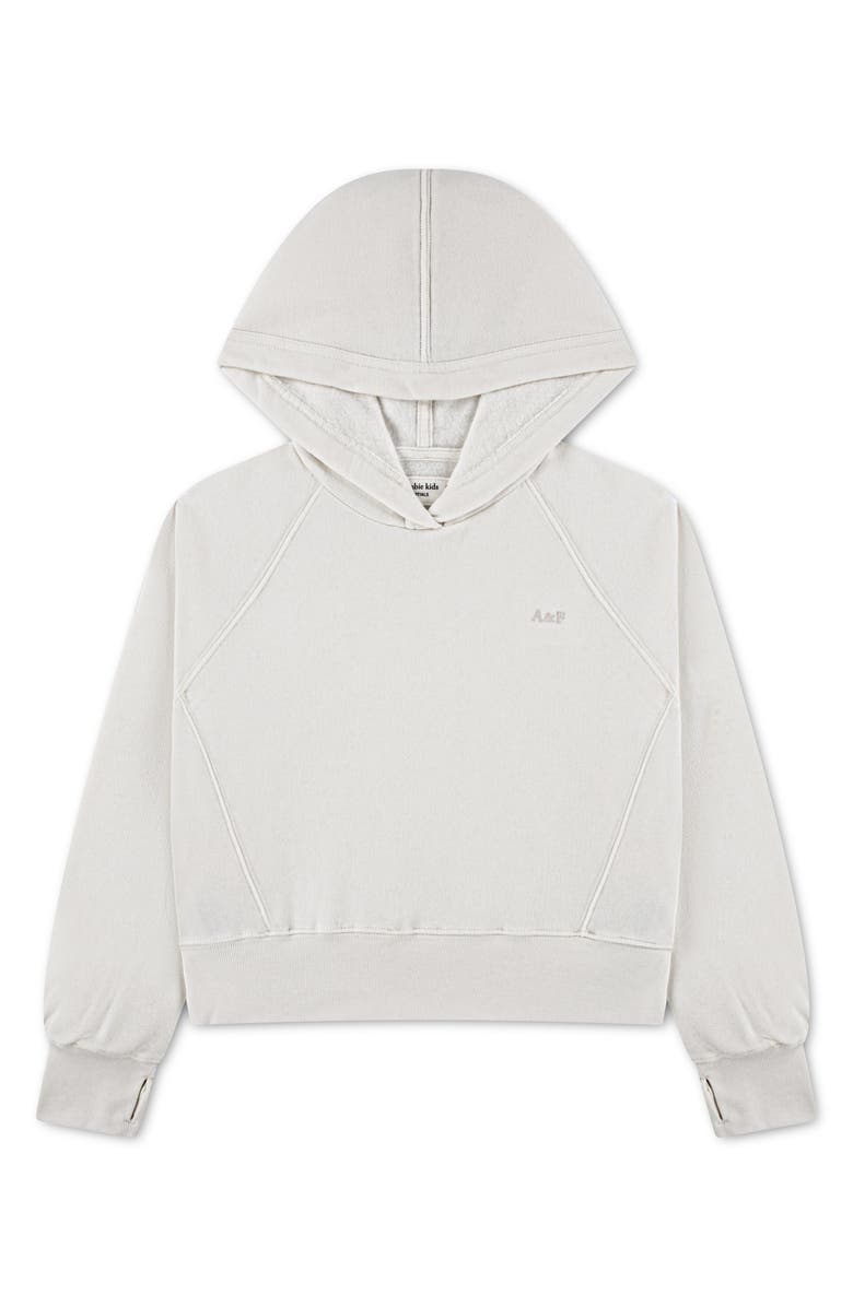 abercrombie kids Kids' Essentials Fleece Hoodie, Main, color, Jet Stream
