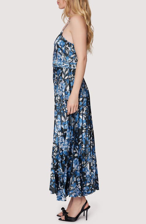 Lost + Wander Parisian Bleu Maxi Dress In Blue-floral-multi