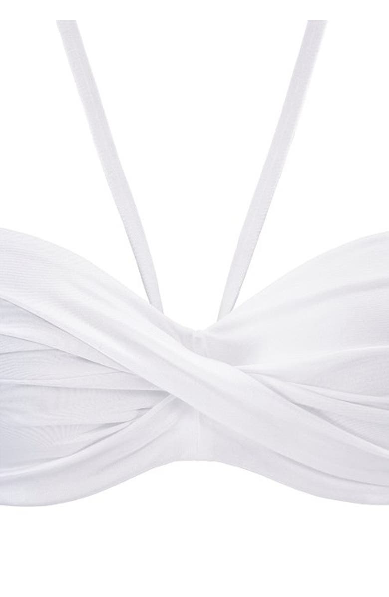 LASCANA Women's Multiway Bandeau Bikini Top Size 32B, Alternate, color, White