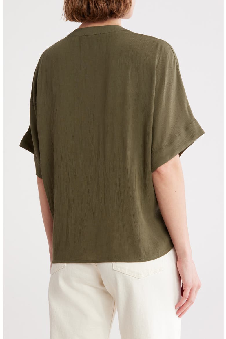 Split Neck Shirt, Alternate, color, FOREVER OLIVE