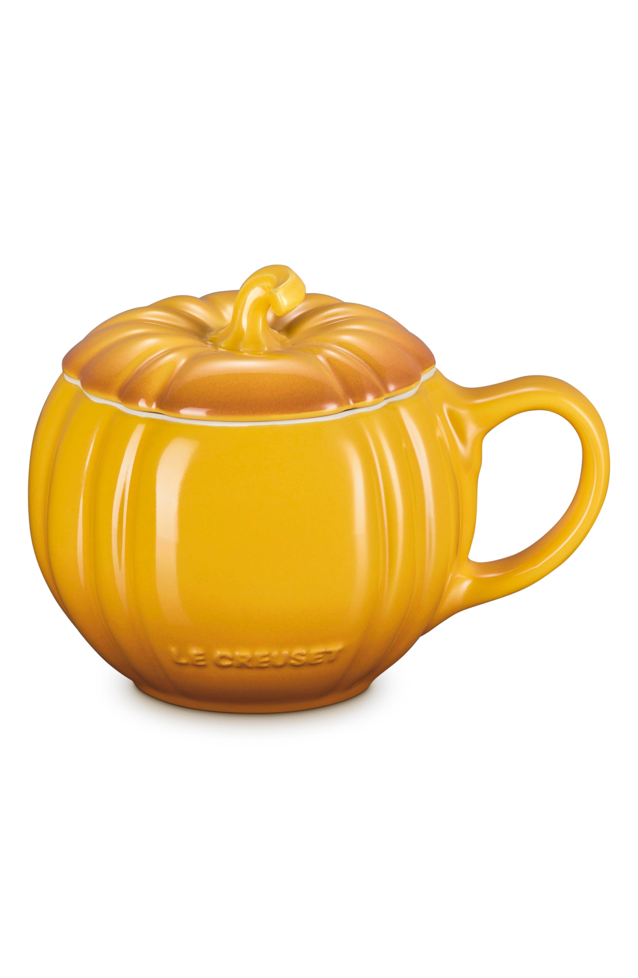 Le Creuset Pumpkin Stoneware Mug In Yellow