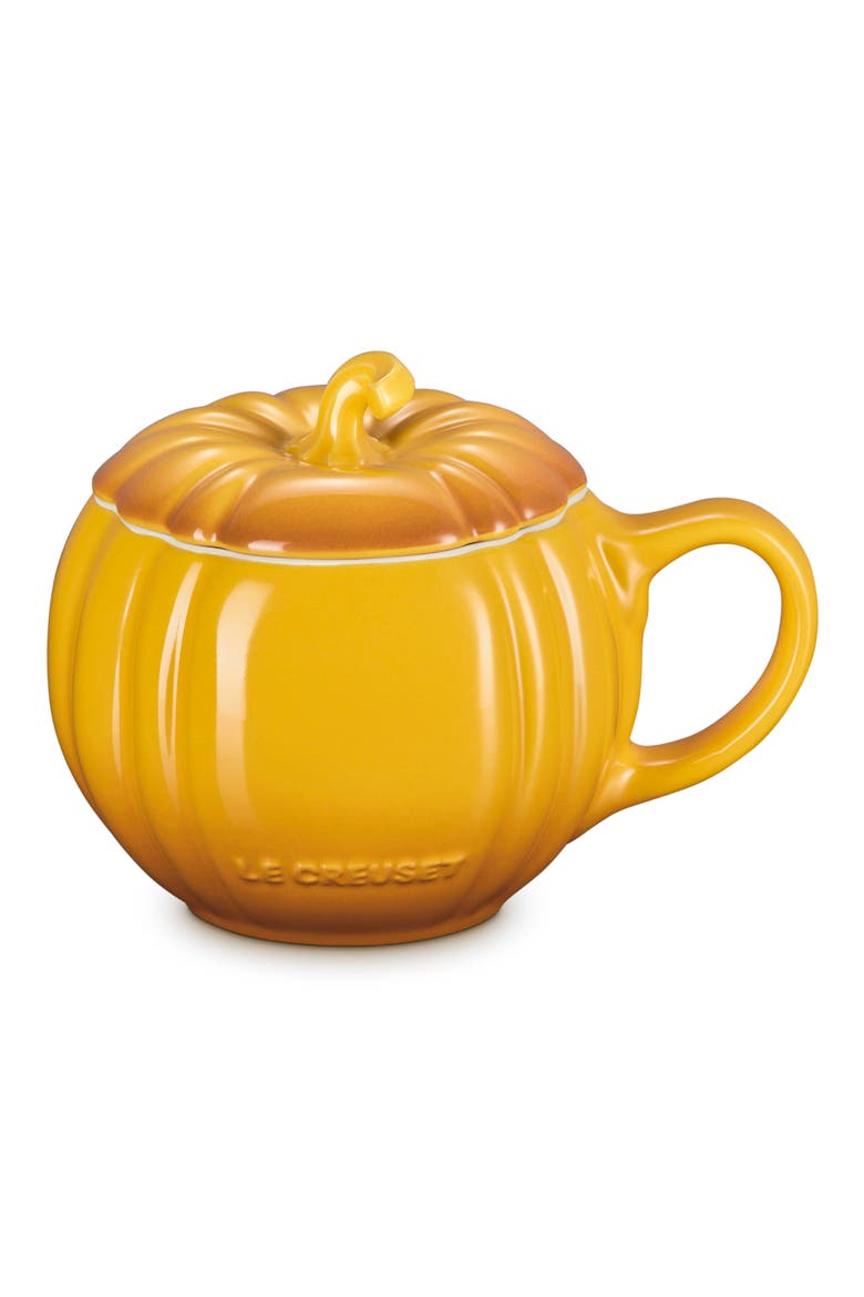 Pumpkin Stoneware Mug, Main, color, NECTAR