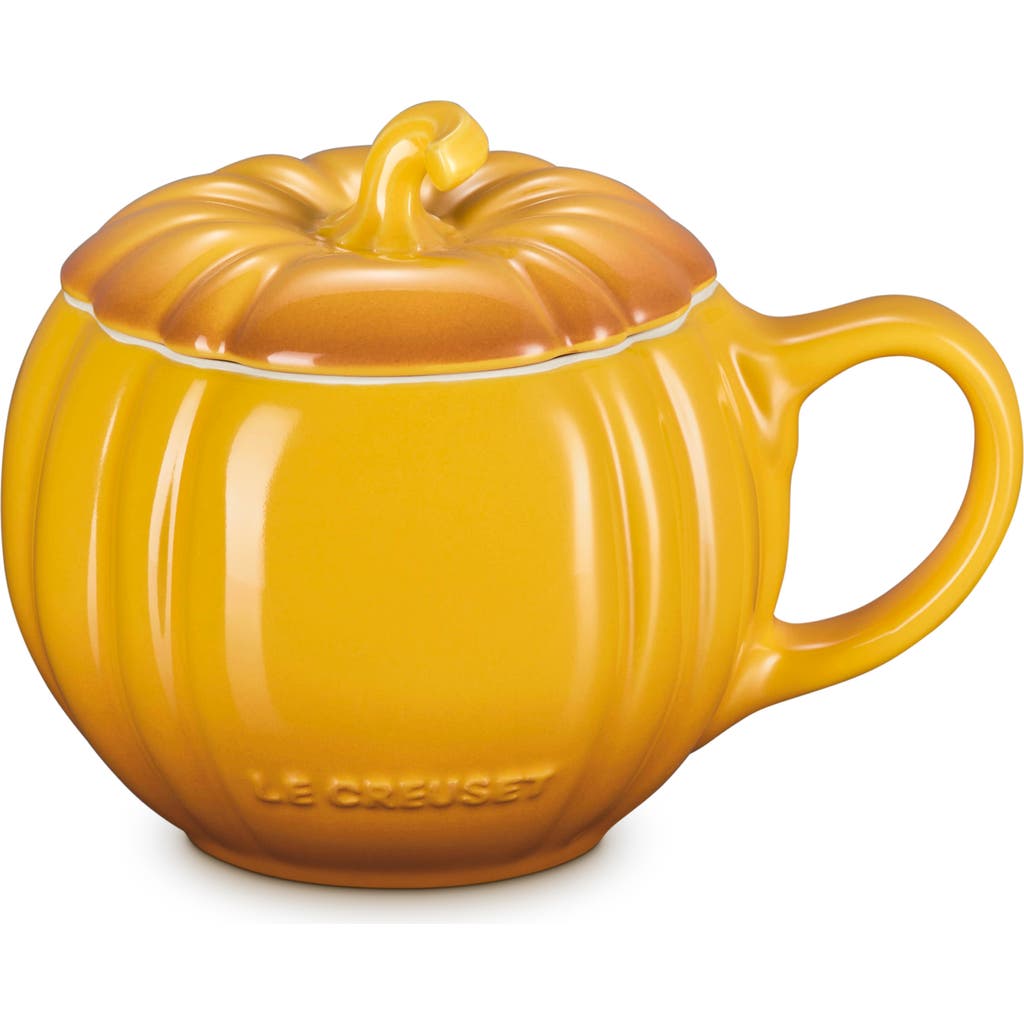 Le Creuset Pumpkin Stoneware Mug In Yellow