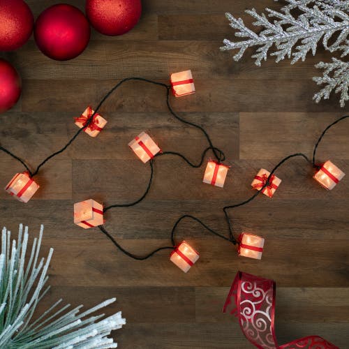 Northlight Bow Wrapped Presents Christmas Light Set In Multi