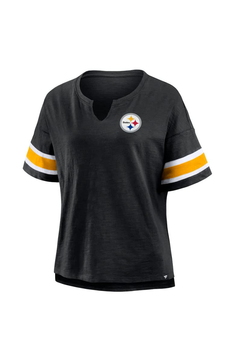 FANATICS Women's Fanatics Black Pittsburgh Steelers Redzone Curl Route T-Shirt, Alternate, color, Black