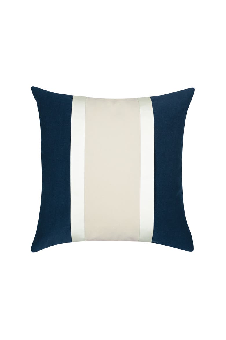 Tradition Midnight Indoor & Outdoor Woven Accent Holiday Pillow, Main, color, Midnight