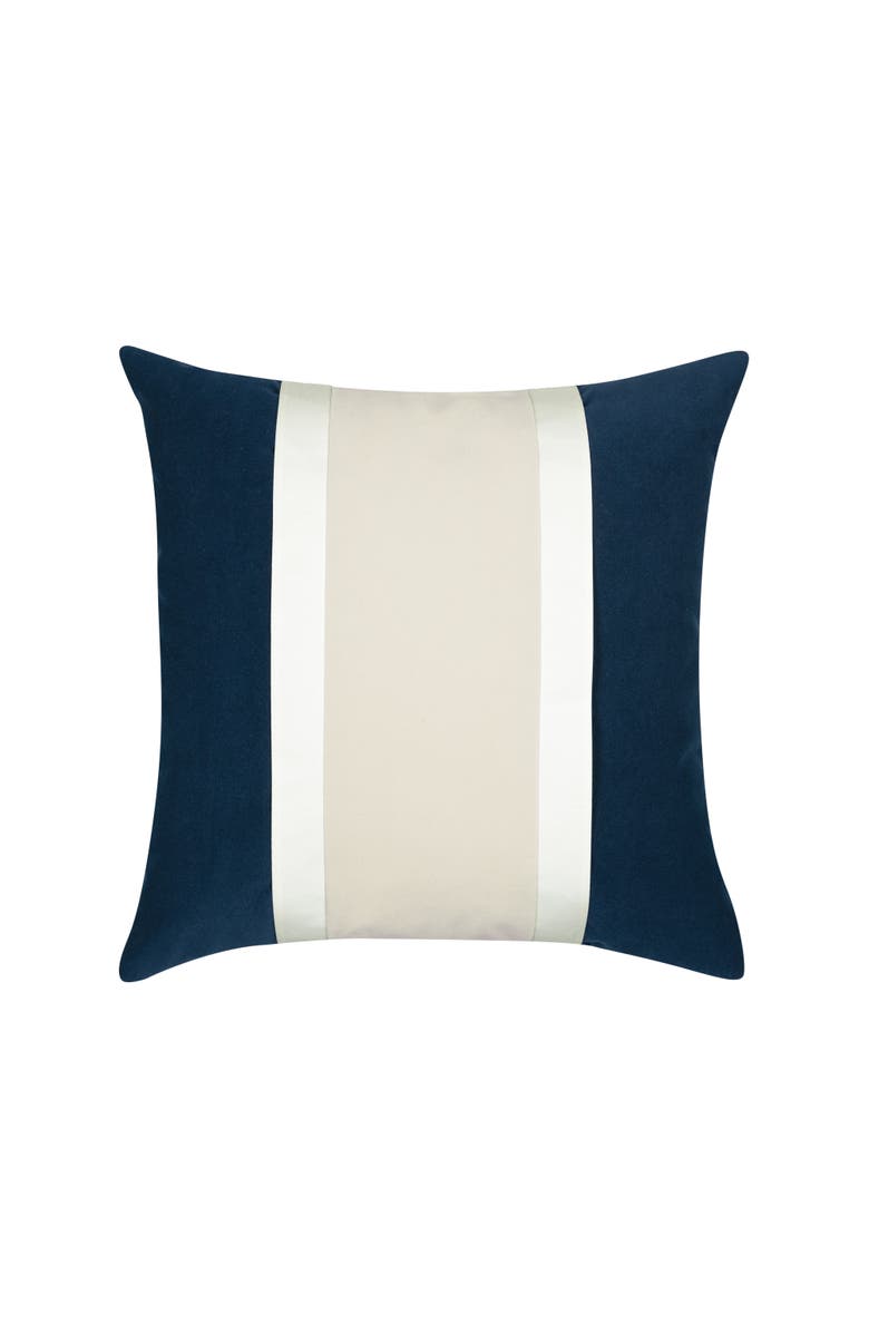 Elaine Smith Tradition Midnight Indoor & Outdoor Woven Accent Holiday Pillow, Main, color, Midnight