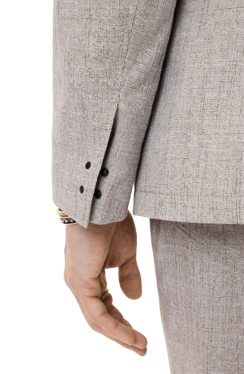 John Varvatos Wallace Slim Fit Stretch Cotton Sport Coat, Alternate, color, Mushroom