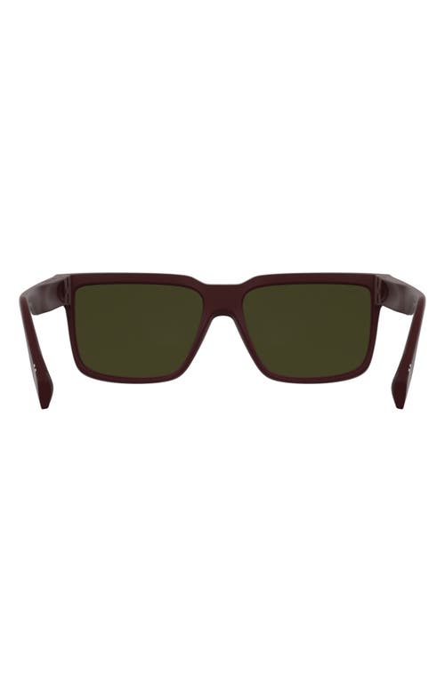Canada Goose 59mm Modified Rectangular Sunglasses In Matte Burgundy
