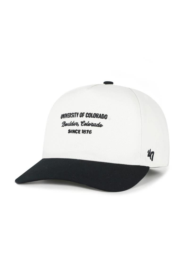 Men's '47 White Colorado Buffaloes Contemporary Basics Two-Tone Hitch Adjustable Hat, Main, color, White