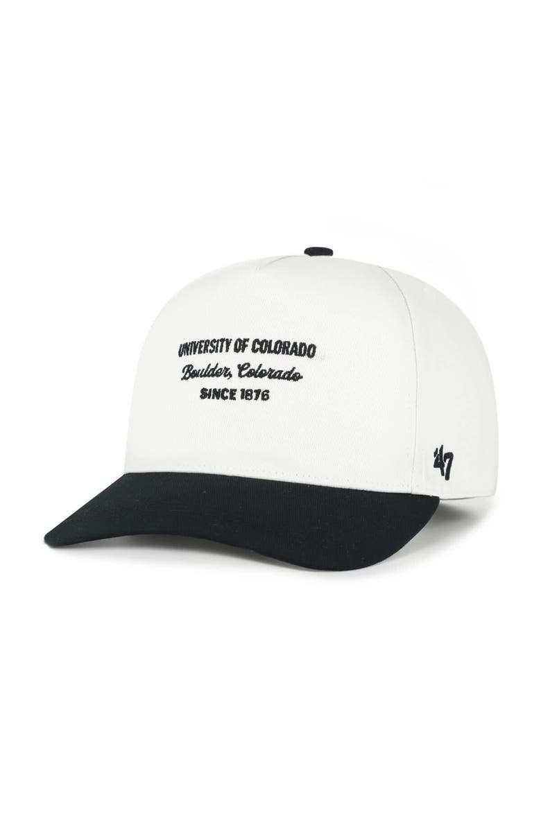 '47 Men's '47 White Colorado Buffaloes Contemporary Basics Two-Tone Hitch Adjustable Hat, Main, color, White