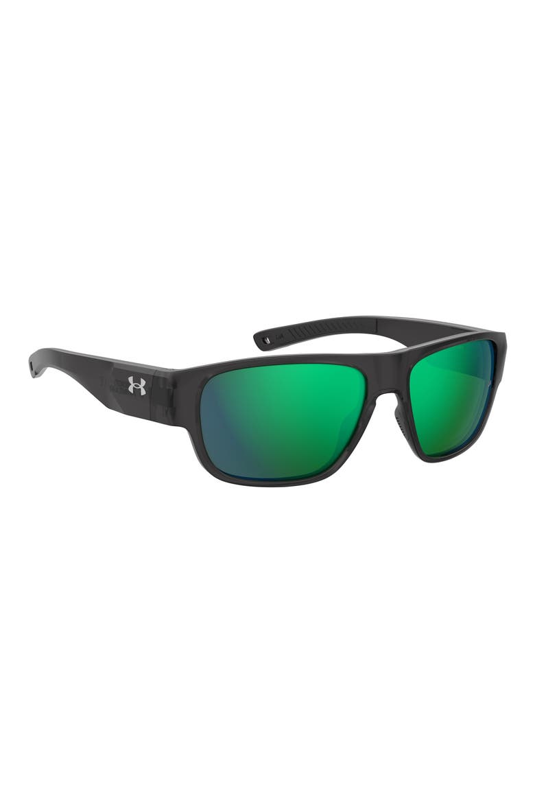 60mm Scorcher Square Sunglasses, Alternate, color, GREY CRYSTAL