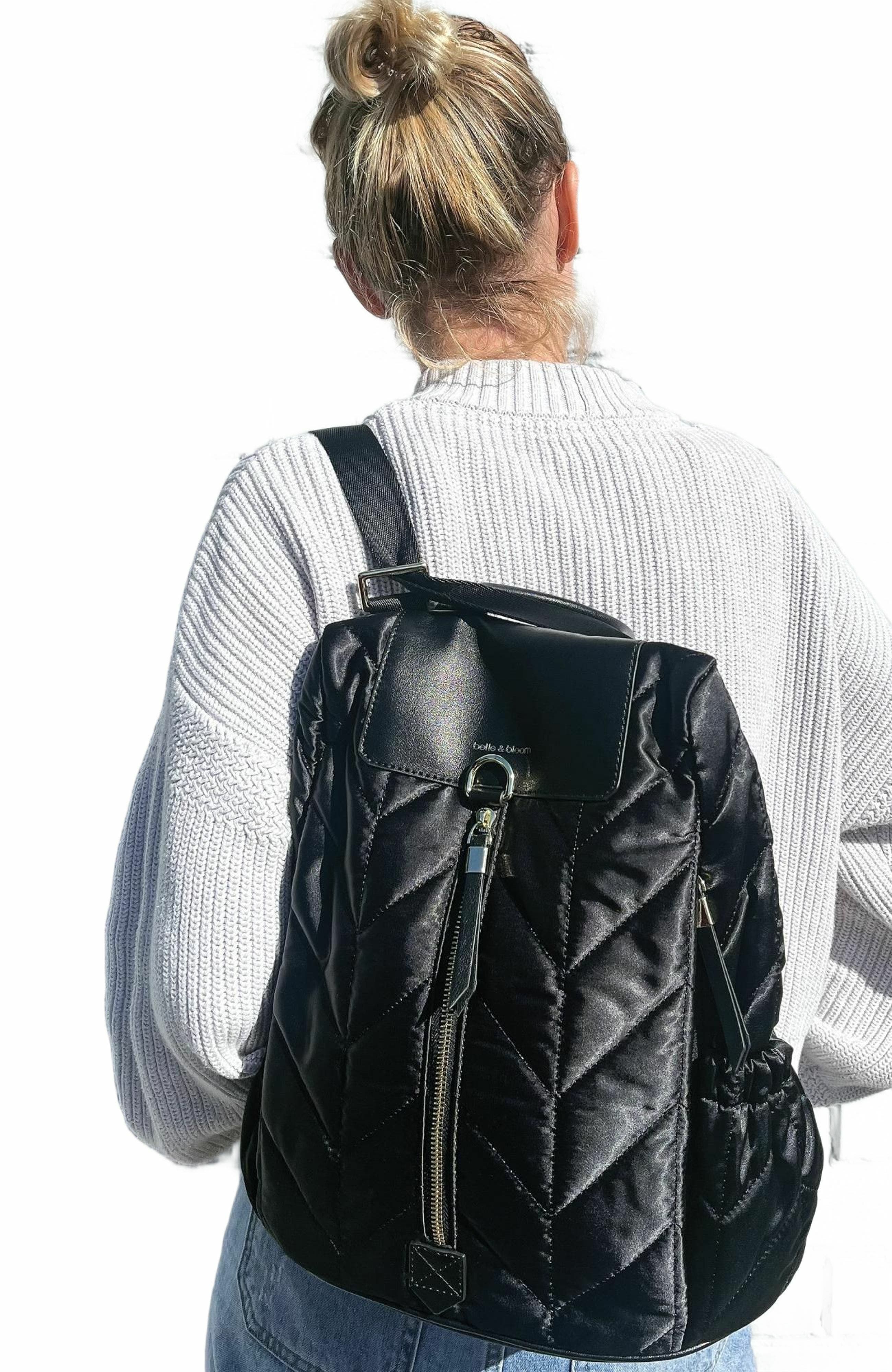 Belle & Bloom Runaway Royalty Backpack, Alternate, color, Black