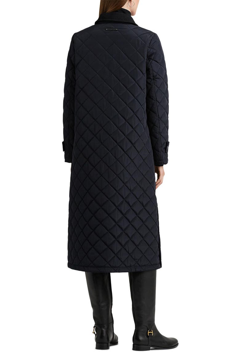 Quilted Coat, Alternate, color, BLACK