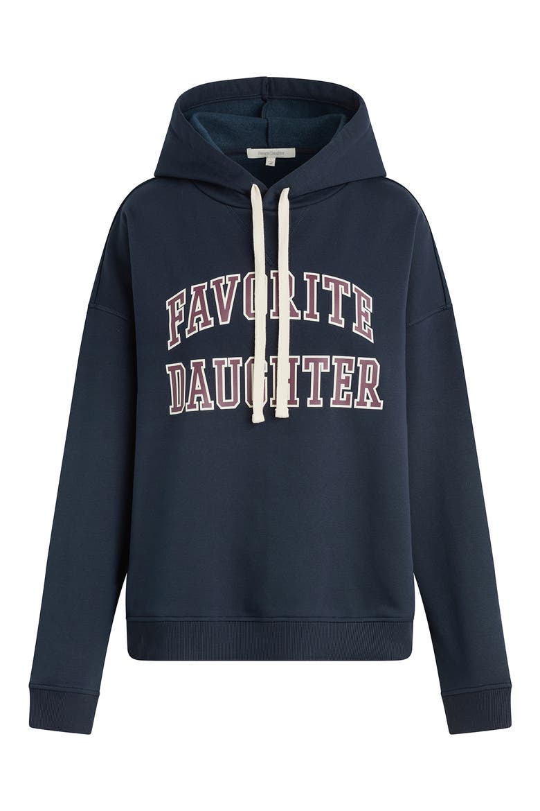 The Collegiate Graphic Hoodie, Alternate, color, NAVY/ BURGUNDY
