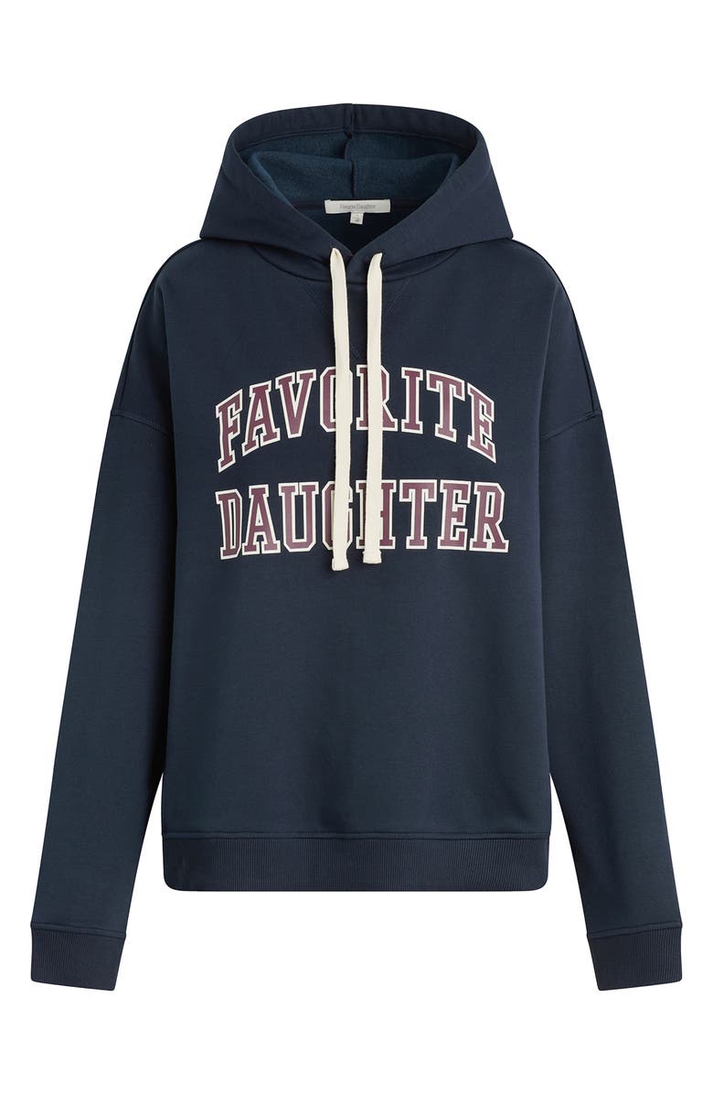 Favorite Daughter The Collegiate Graphic Hoodie, Alternate, color, Navy/ Burgundy