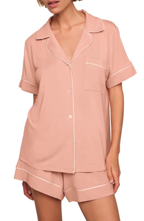 Eberjey Gisele Relaxed Short Pajamas In Pink