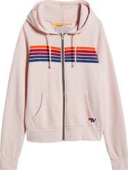 Aviator Nation 5-Stripe Zip Hoodie